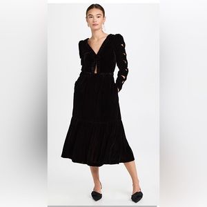 Sea New York Maude Velvet Cutout Dress